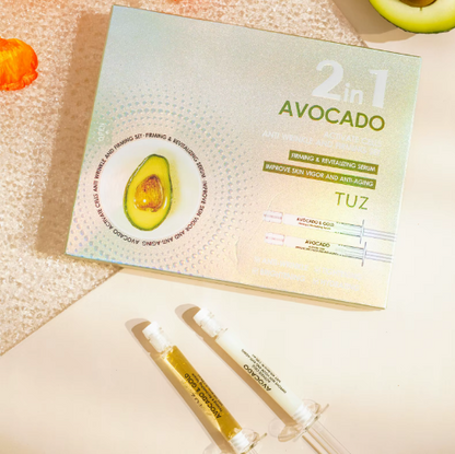 Set 2 en 1 - Sérum Activador de Células con Aguacate y Hialuronato Sódico - 2 x 30 ml